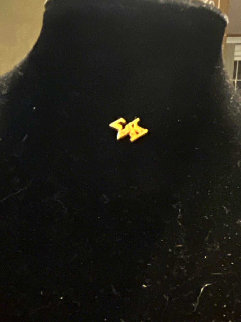 Fraternity & Sorority Gold Tone Greek Letters Lapel Pin Tie Tack Pinback
